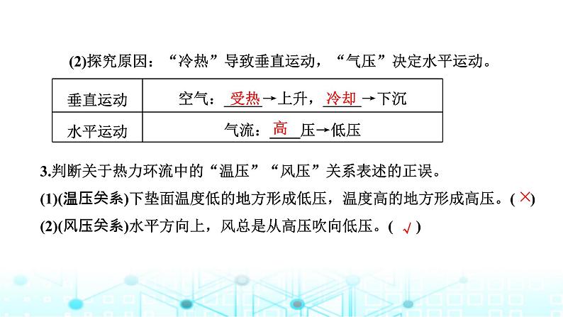 新课标高考地理一轮复习第三章地球上的大气第二节热力环流与风课件03