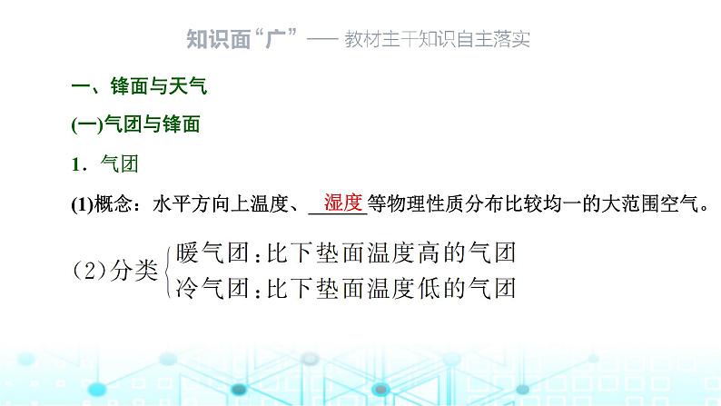 新课标高考地理一轮复习第四章大气的运动第一节常见天气系统课件03