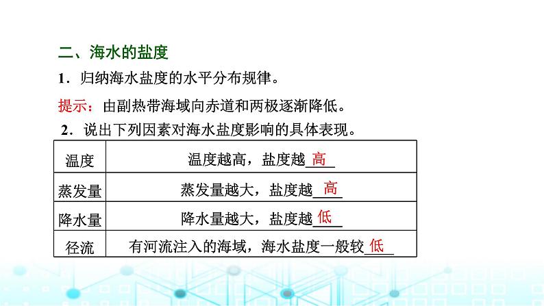 新课标高考地理一轮复习第五章地球上的水与水的运动第二节海水的性质课件第5页