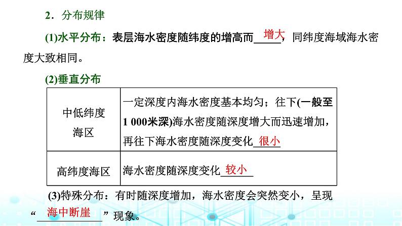 新课标高考地理一轮复习第五章地球上的水与水的运动第二节海水的性质课件第7页