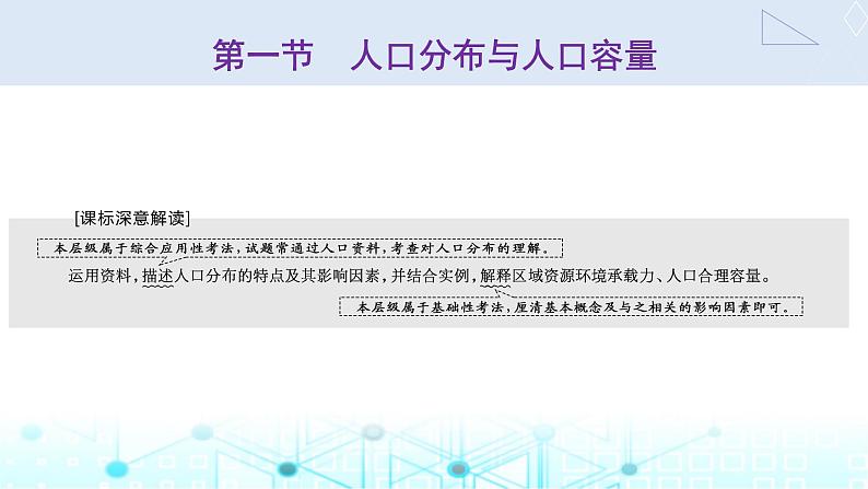 新课标高考地理一轮复习必修第二册第九章人口第一节人口分布与人口容量课件第2页