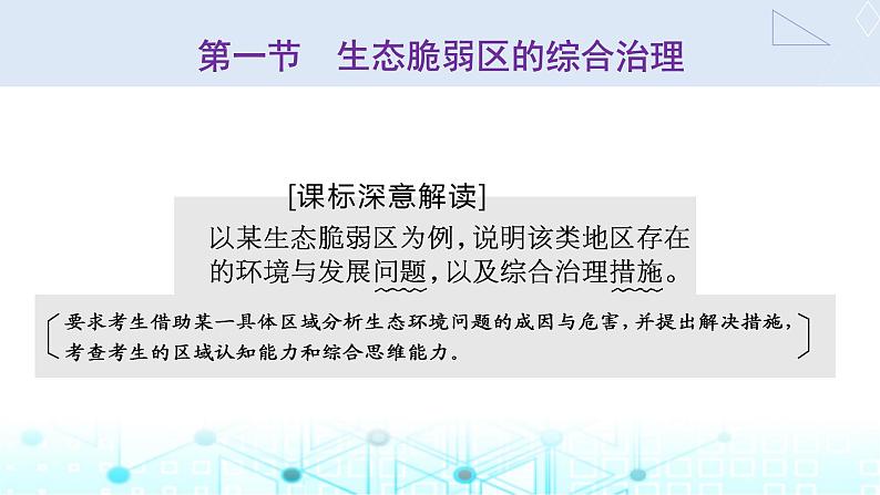 新课标高考地理一轮复习选择性必修2第十五章资源、环境与区域发展第一节生态脆弱区的综合治理课件第2页