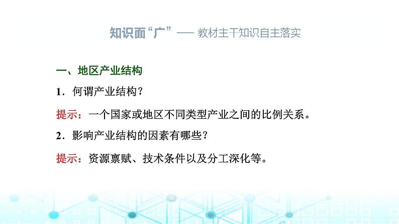 新课标高考地理一轮复习选择性必修2第十五章资源、环境与区域发展第三节地区产业结构变化课件第2页