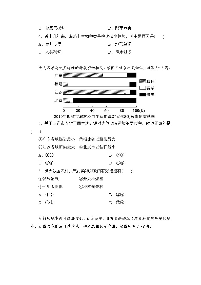 【新教材】鲁教版高中地理必修第二册 4.4《走可持续发展之路 》练习（原卷+解析卷）02