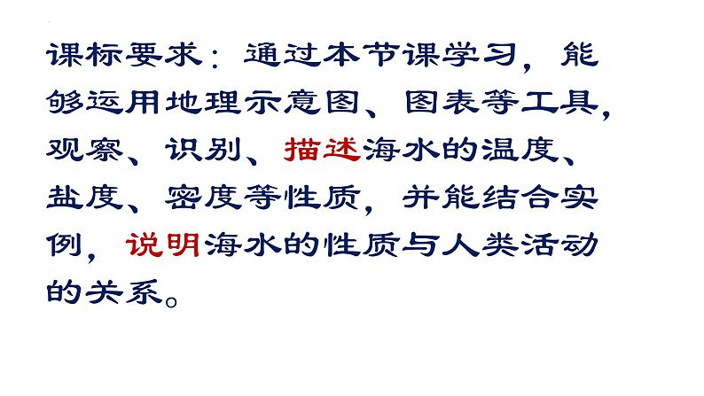 人教版高中地理必修一第三章第二节海水的性质课件（共2课时内含视频）第3页