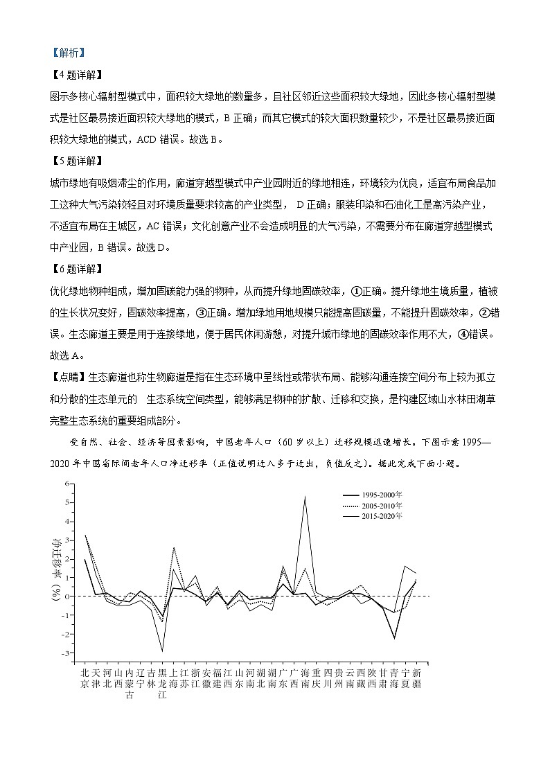山西省吕梁市部分学校联考2024-2025学年高三上学期开学地理试题（原卷版+解析版）03