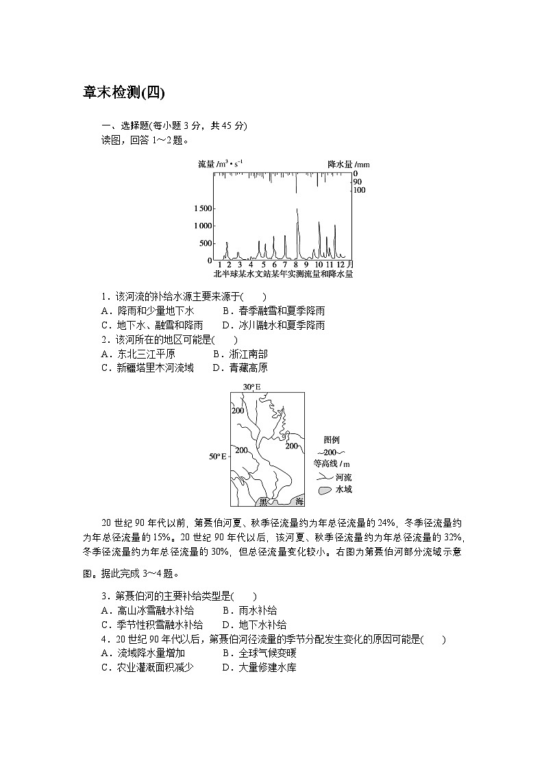 2024—2025高中地理人教版一轮复习选择性必修1章末检测(四)第1页