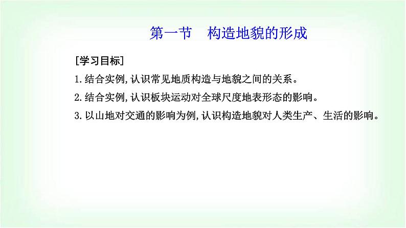 人教版高中地理选择性必修1第二章第二节构造地貌的形成课件第2页