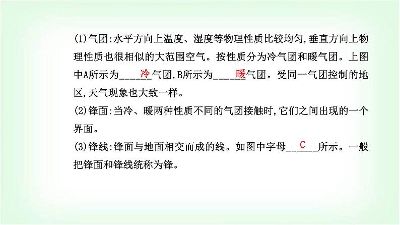 人教版高中地理选择性必修1第三章第一节常见天气系统课件第4页