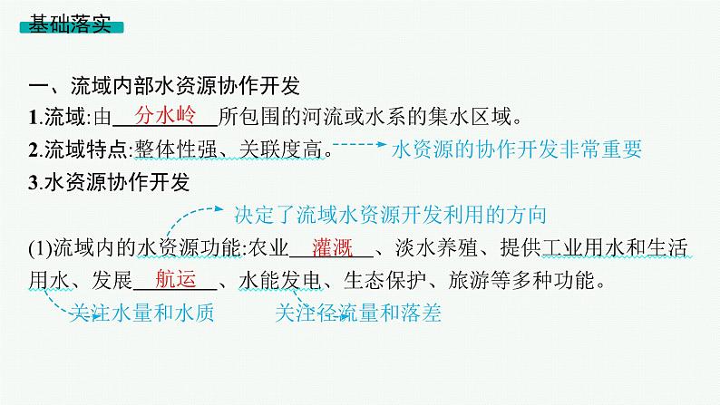 2025年人教版新高考地理新教材一轮总复习地理课件第16章区际联系与区域协调发展第1讲流域内协调发展05