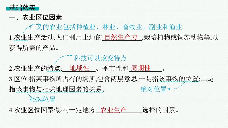 2025年人教版新高考地理新教材一轮总复习地理课件第10章产业区位因素第1讲农业区位因素及其变化第5页