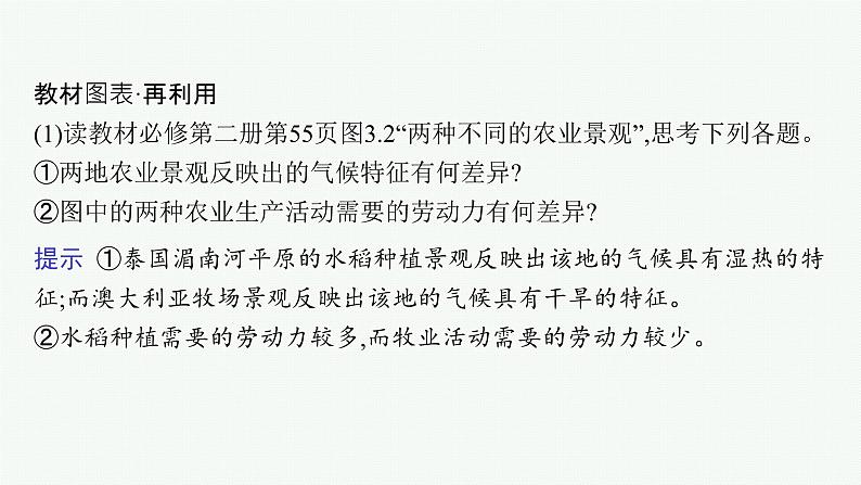 2025年人教版新高考地理新教材一轮总复习地理课件第10章产业区位因素第1讲农业区位因素及其变化第7页