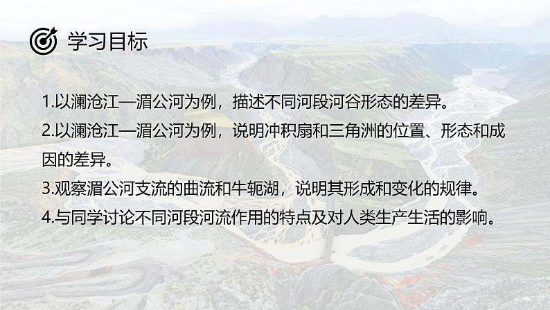 鲁教版2019高一地理 必修第一册 3.3 探秘澜沧江-湄公河流域的河流地貌 课件04