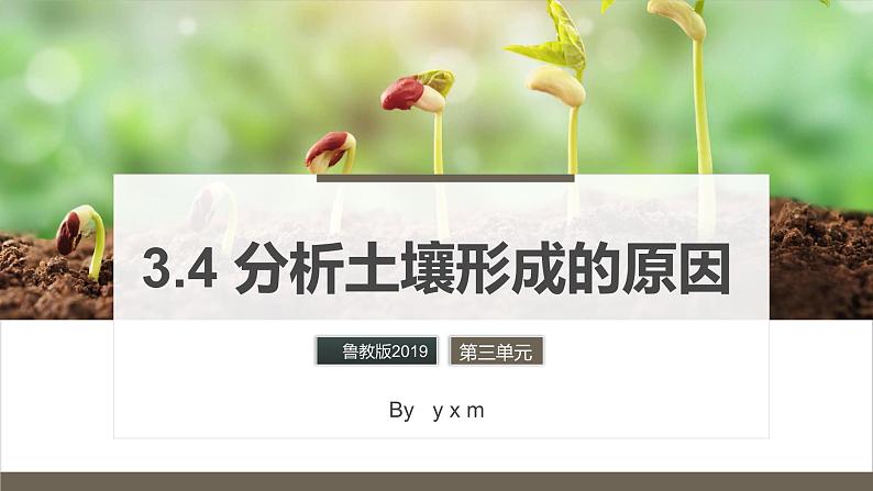 鲁教版2019高一地理 必修第一册 3.4 分析土壤形成的原因 课件01