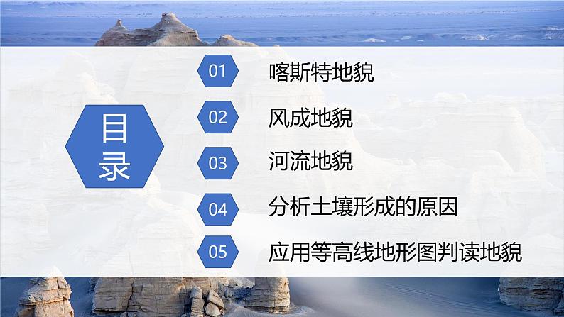 鲁教版2019高一地理 必修第一册 第三单元 从圈层作用看地貌与土壤 复习课件02