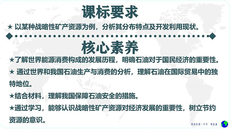 鲁教版2019高二地理选择性必修3 1.2石油与国家安全 课件02