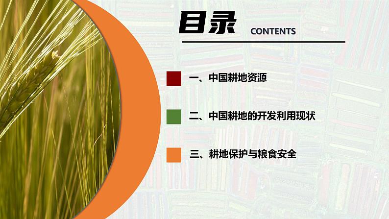 中图版2019高二地理选择性必修32.1中国耕地资源与粮食安全 课件04