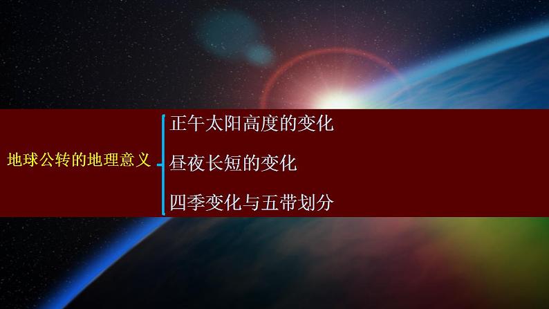 中图版2019高二地理选择性必修1 1.2.2地球公转运动的地理意义——01正午太阳高度的变化（ 课件）04