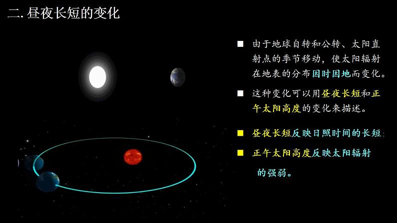 中图版2019高二地理选择性必修1 1.2.2地球公转的地理意义—02昼夜长短的变化和四季的变化、五带划分（ 课件）07