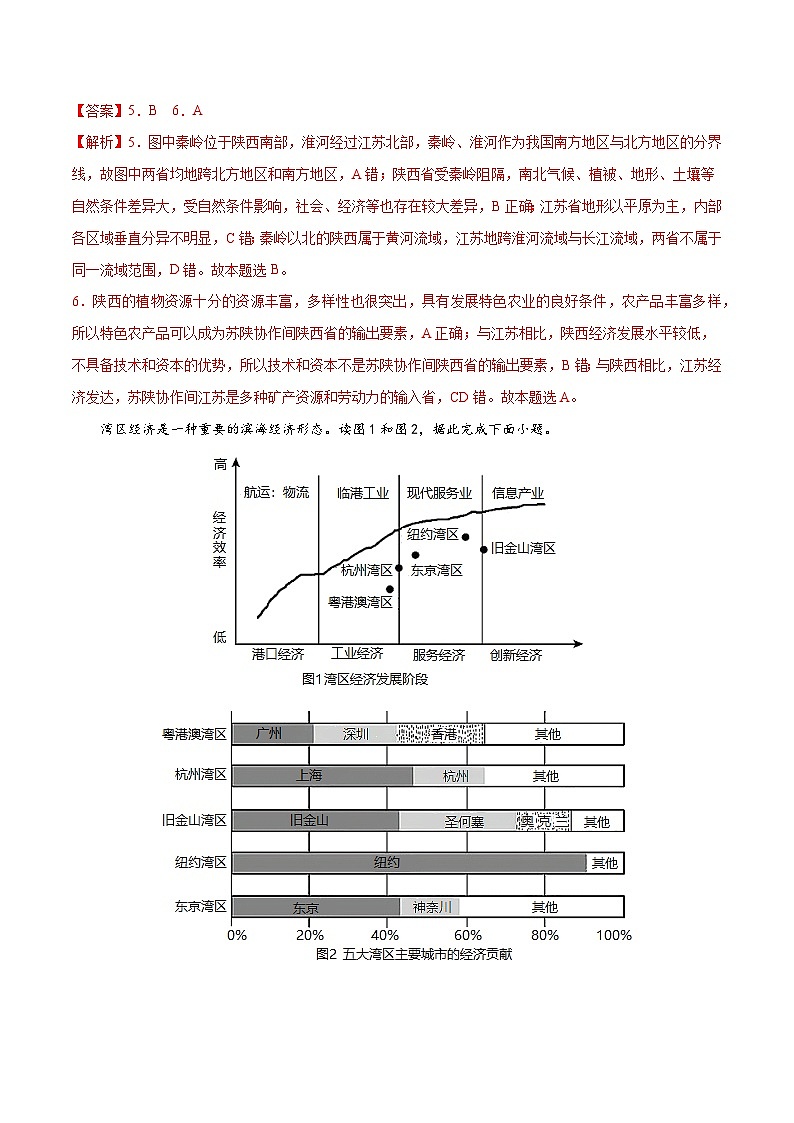 中图版2019高二地理选择性必修2 1.2区域差异与因地制宜 练习03
