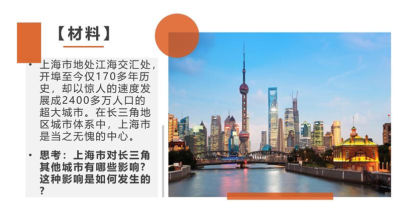 中图版2019高二地理选择性必修2 2.1上海大都市的辐射功能 课件02