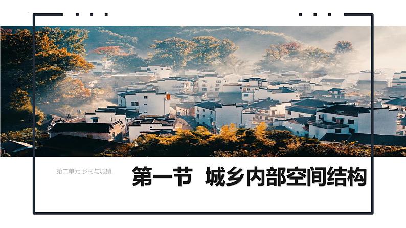 鲁教版2019高一地理必修第二册 2.1城乡内部空间结构 精品课件01