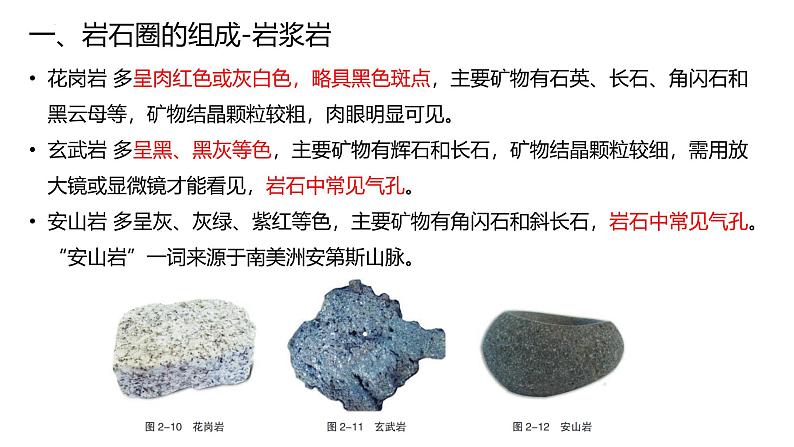鲁教版2019高二地理选择性必修1 2.1 岩石圈的组成及物质循环 课件06