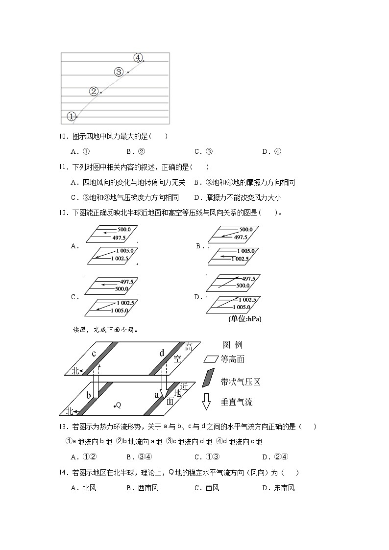 中图版2019高一地理必修第一册 2.3.3大气的受热过程与热力环流（第3课时） 分层练习03