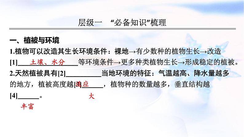 高考地理一轮复习第六章自然环境的整体性和差异性第一节植被与土壤课件第3页