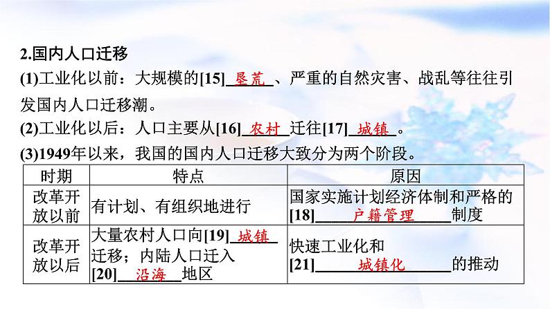 高考地理一轮复习第八章人口第二节人口迁移课件08