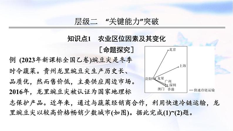 高考地理一轮复习第十章产业区位因素第一节农业区位因素及其变化课件06