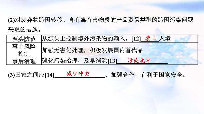 高考地理一轮复习第十九章环境安全与国家安全第二节环境污染、生态保护与国家安全课件第7页