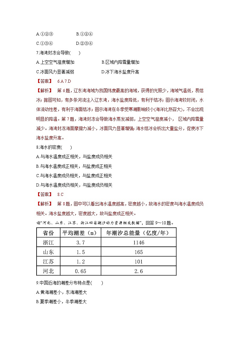 【新教材】鲁教版高中地理必修第一册 第二章《从地球圈层看地表环境》单元测试（解析卷）03
