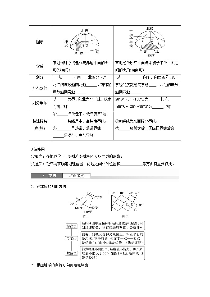 第一部分  第一章　课时一　地球仪与地图-2025年高考地理大一轮复习（课件+讲义+练习）03
