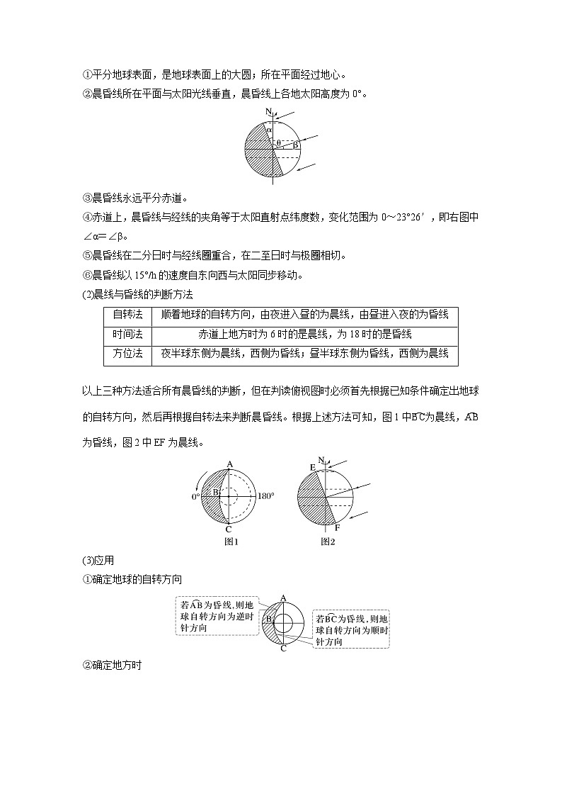 第一部分  第二章　第三讲　课时九　昼夜交替　沿地表水平运动物体的运动方向的偏转-2025年高考地理大一轮复习（课件+讲义+练习）03