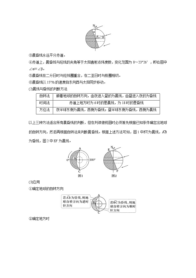 第一部分  第二章　第三讲　课时九　昼夜交替　沿地表水平运动物体的运动方向的偏转-2025年高考地理大一轮复习（课件+讲义+练习）03
