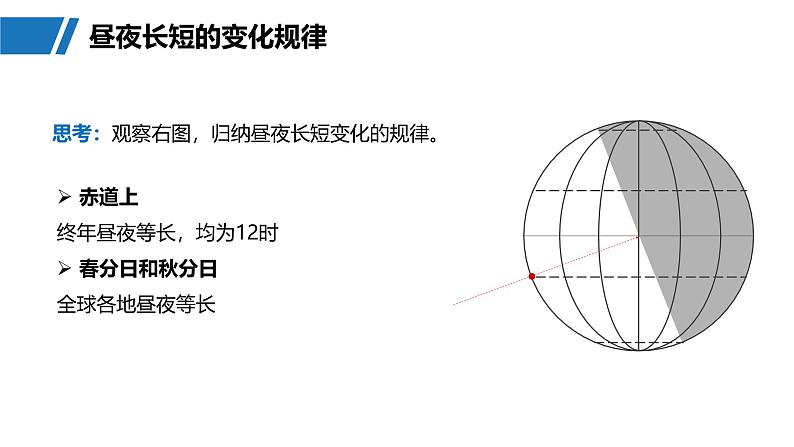 第一部分  第二章　第三讲　课时一1　昼夜长短的变化-2025年高考地理大一轮复习（课件+讲义+练习）07