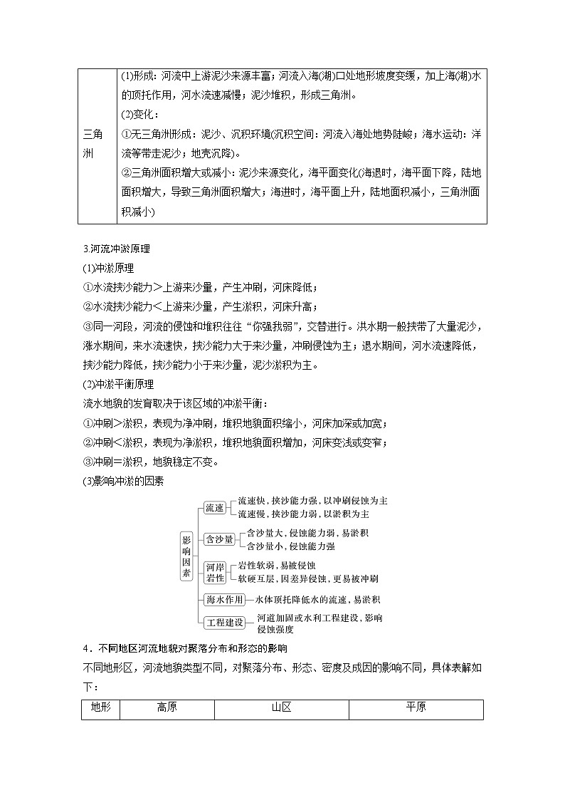 第一部分  第五章　第二讲　课时三0　冲积平原的形成-2025年高考地理大一轮复习（课件+讲义+练习）03