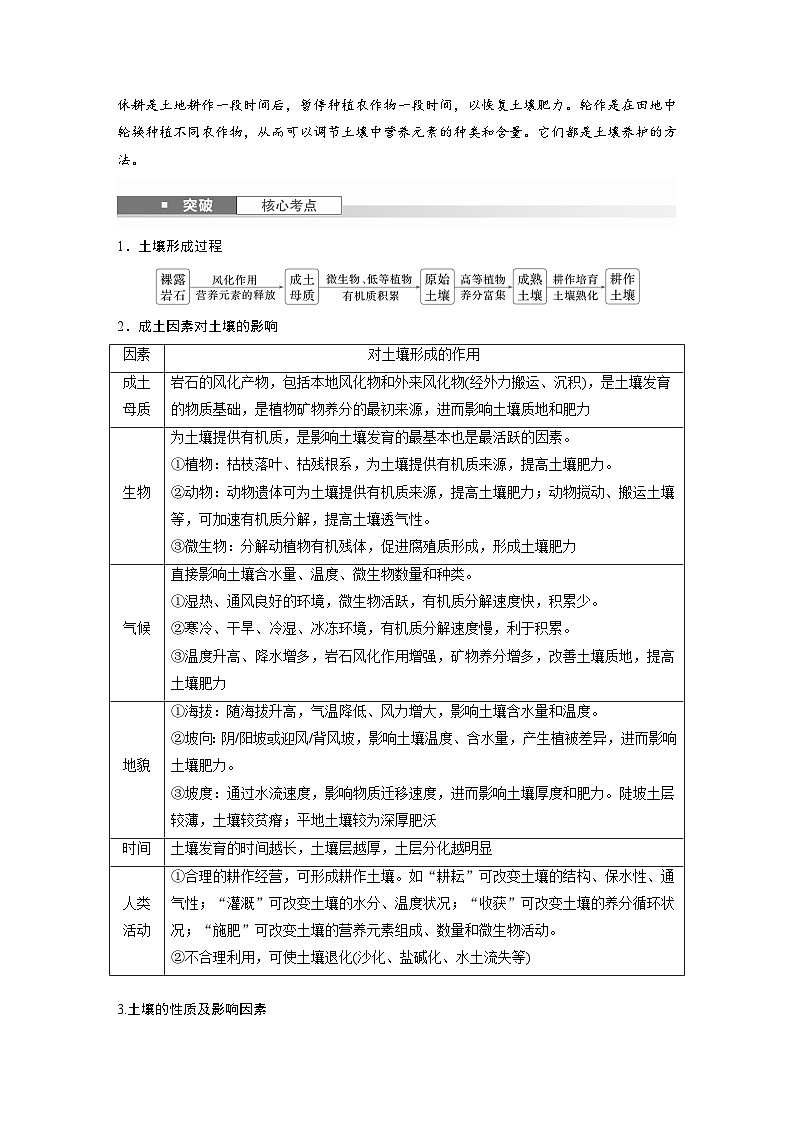 第一部分  第六章　第一讲　课时三5　土壤-2025年高考地理大一轮复习（课件+讲义+练习）03