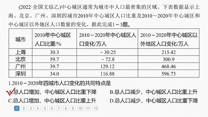 第二部分  第二章　真题专练-2025年高考地理大一轮复习（课件+讲义+练习）04