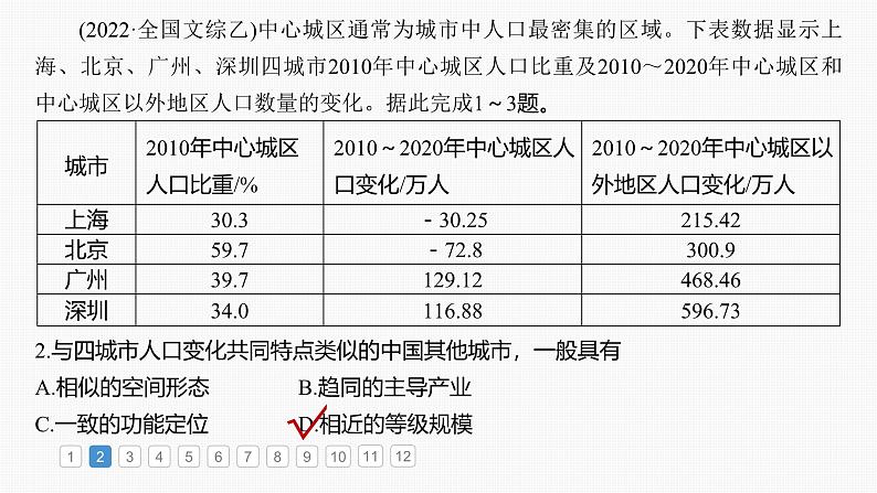 第二部分  第二章　真题专练-2025年高考地理大一轮复习（课件+讲义+练习）06