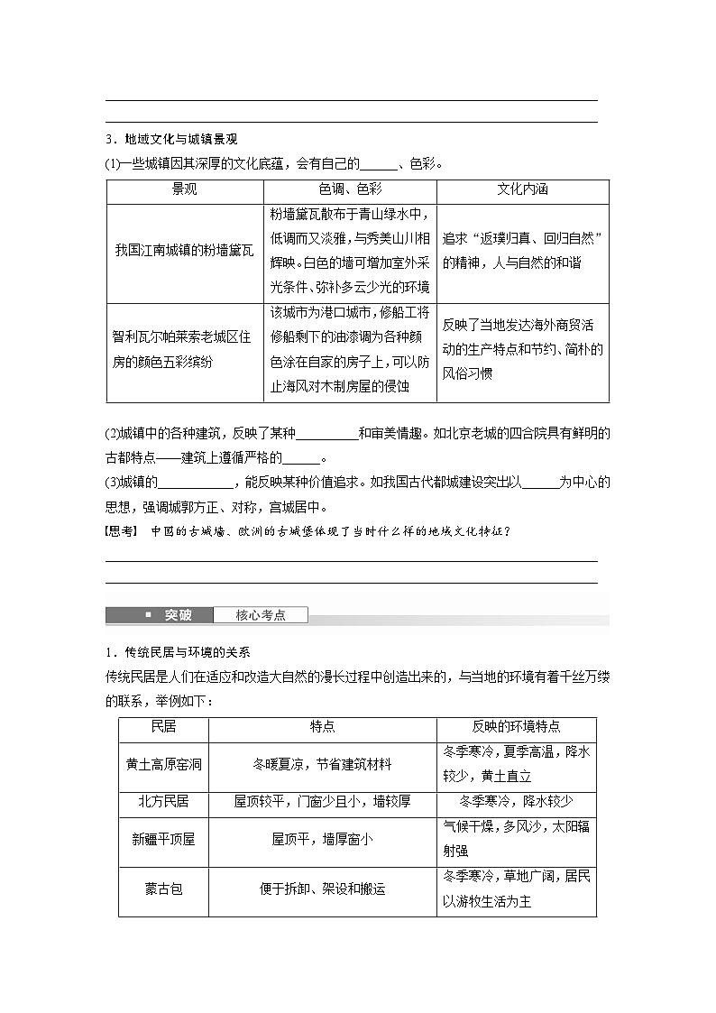 第二部分  第二章　课时四5　地域文化与城乡景观-2025年高考地理大一轮复习（课件+讲义+练习）02