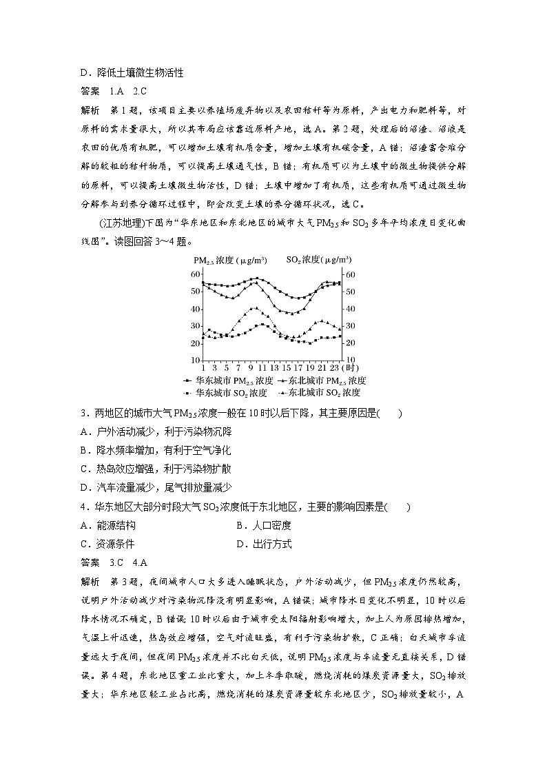 第二部分  第五章　真题专练-2025年高考地理大一轮复习（课件+讲义+练习）02