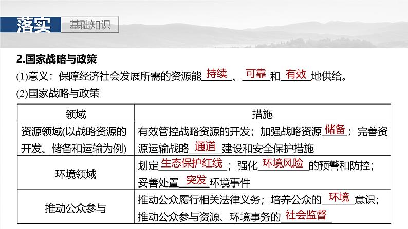 第四部分  第二章　课时七5　保障国家安全的资源、环境战略与行动-2025年高考地理大一轮复习（课件+讲义+练习）08