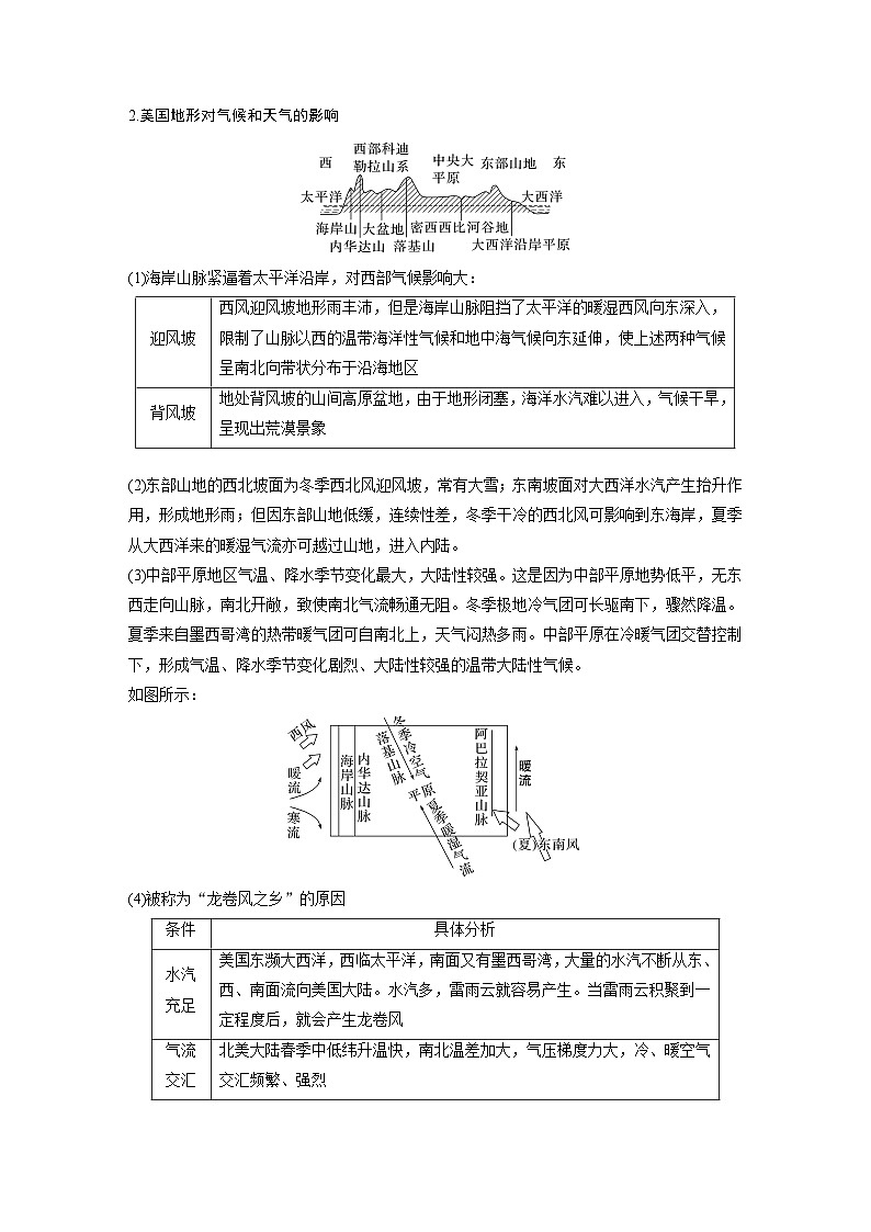 第五部分  第一章　第二讲　课时八1　美国　巴西-2025年高考地理大一轮复习（课件+讲义+练习）03
