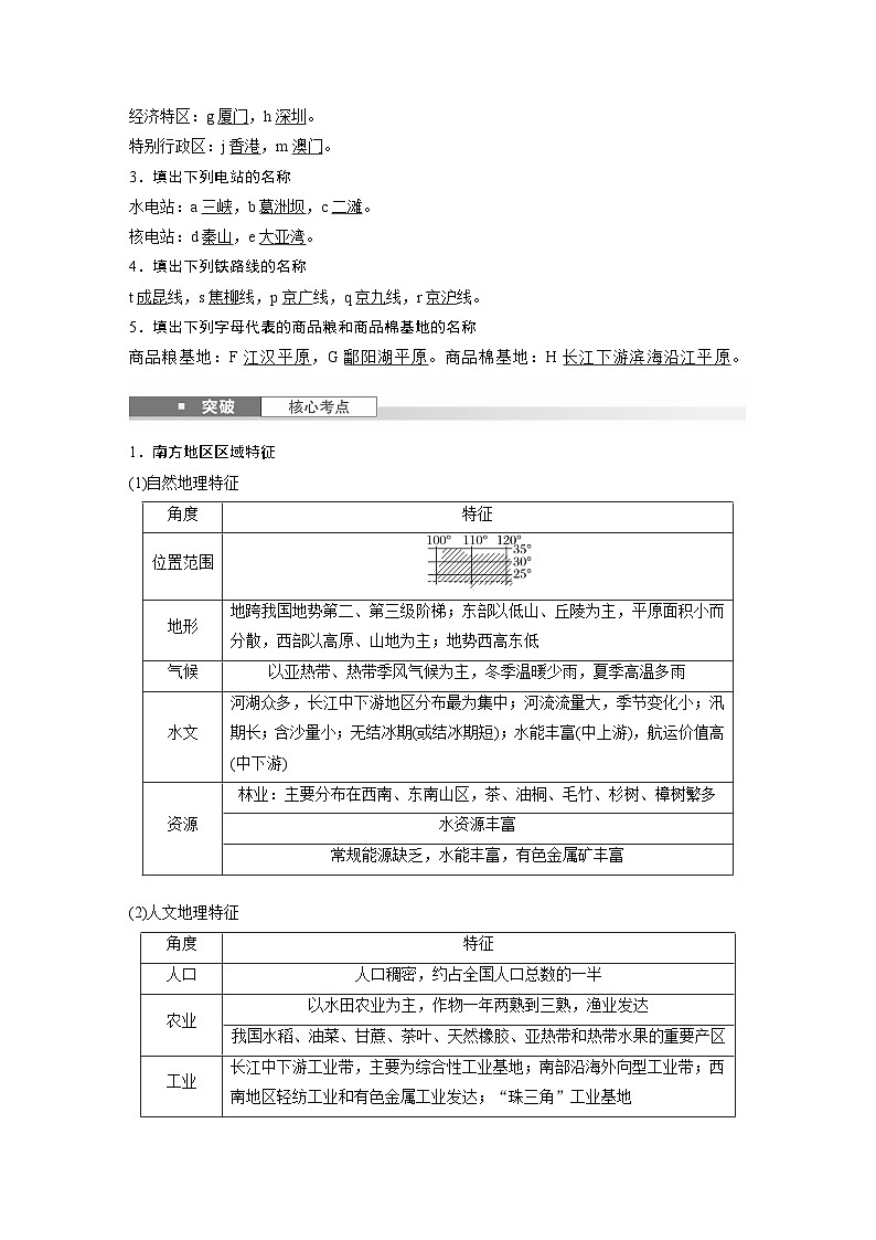 第五部分  第二章　第二讲　课时八5　南方地区-2025年高考地理大一轮复习（课件+讲义+练习）02