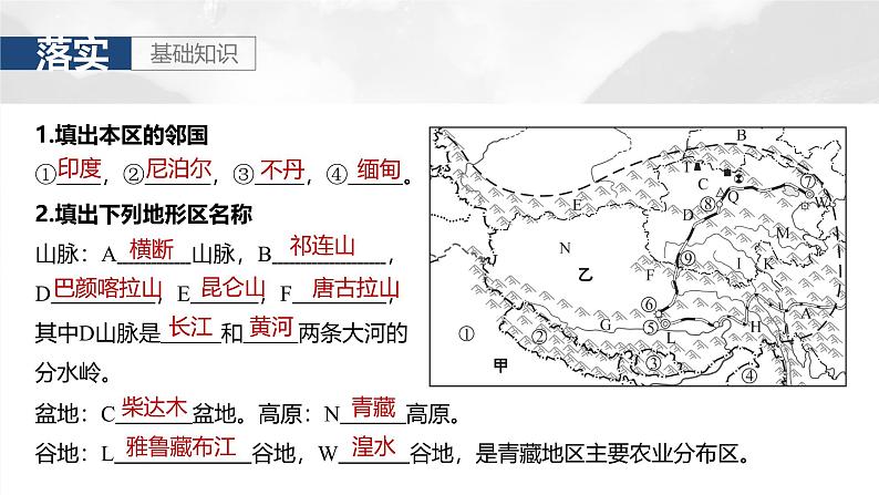 第五部分  第二章　第二讲　课时八7　青藏地区-2025年高考地理大一轮复习（课件+讲义+练习）05