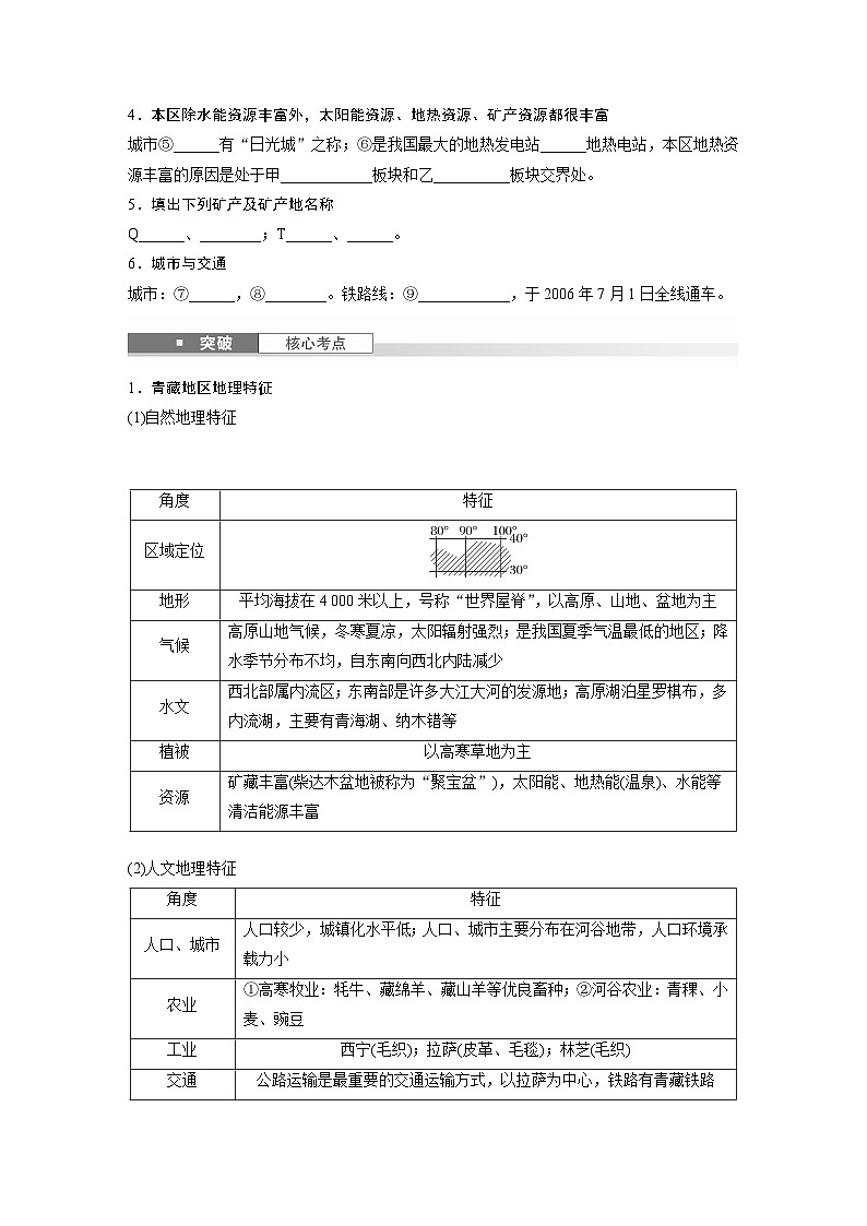 第五部分  第二章　第二讲　课时八7　青藏地区-2025年高考地理大一轮复习（课件+讲义+练习）02