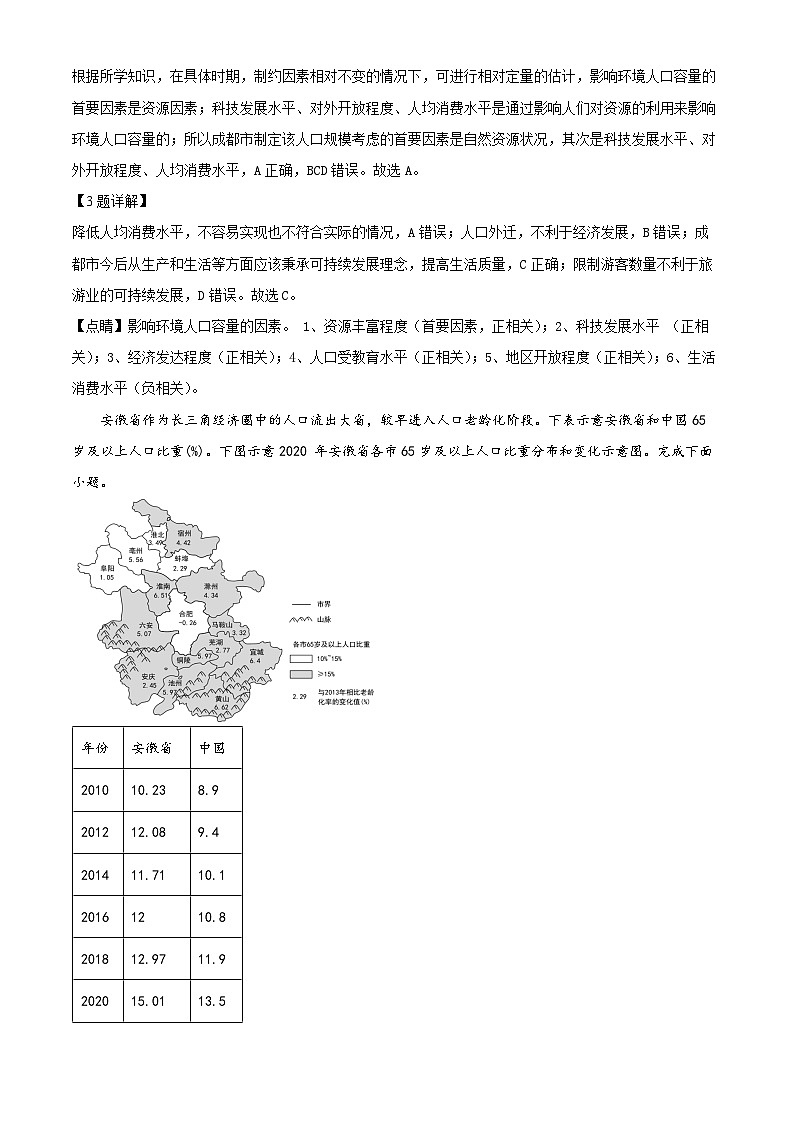 北京市通州区2023-2024学年高一下学期期中考试地理试卷（Word版附解析）02