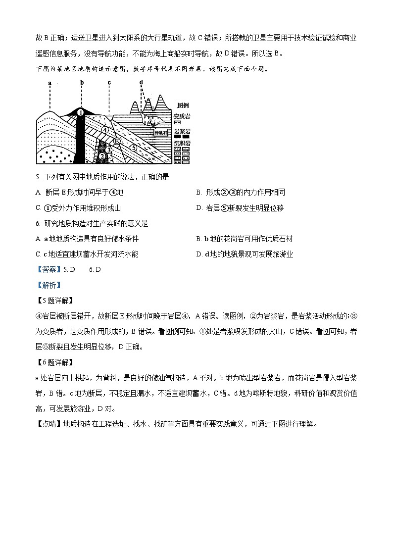 山西省晋中市祁县二中2024-2025学年高三上学期第一次月考地理试题（原卷版+解析版）03